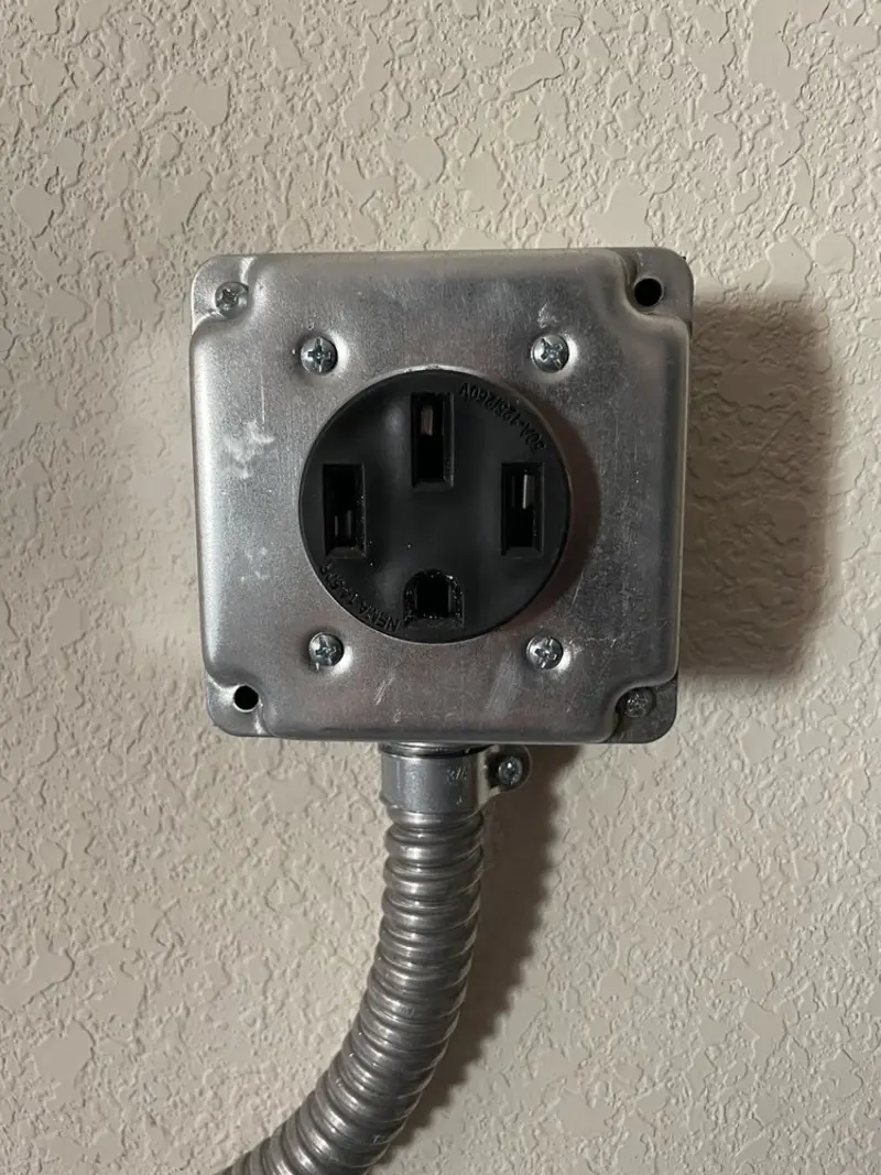 NEMA 14-50 outlet installed for Smart Home Electrical in Seminole
